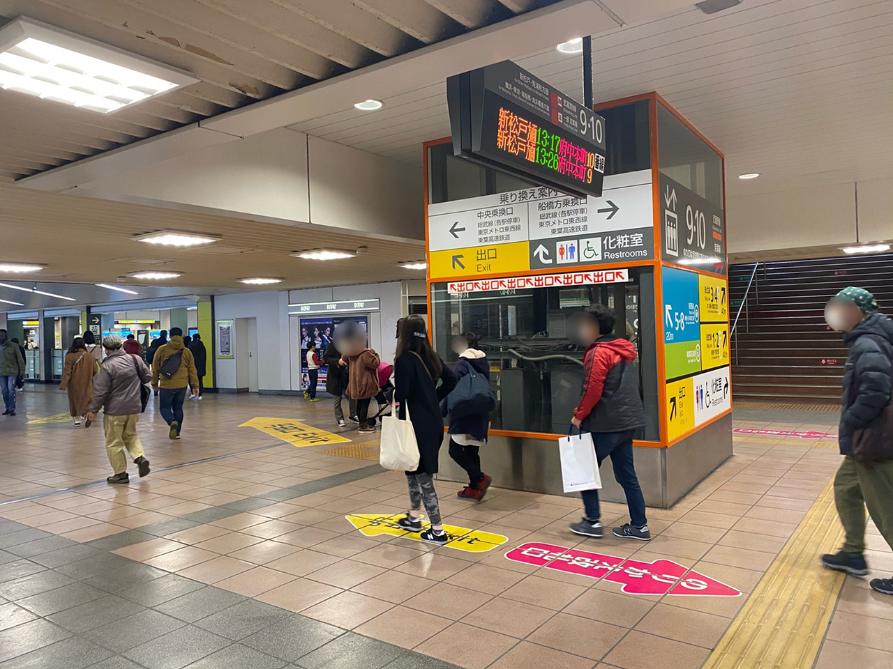 西船橋駅での『武蔵野線と東西線の乗り換えのコツ』!どこの改札を使うかがポイント! 西船橋駅での『武蔵野線と東西線の乗り換えのコツ』!どこの改札を使うかがポイント!